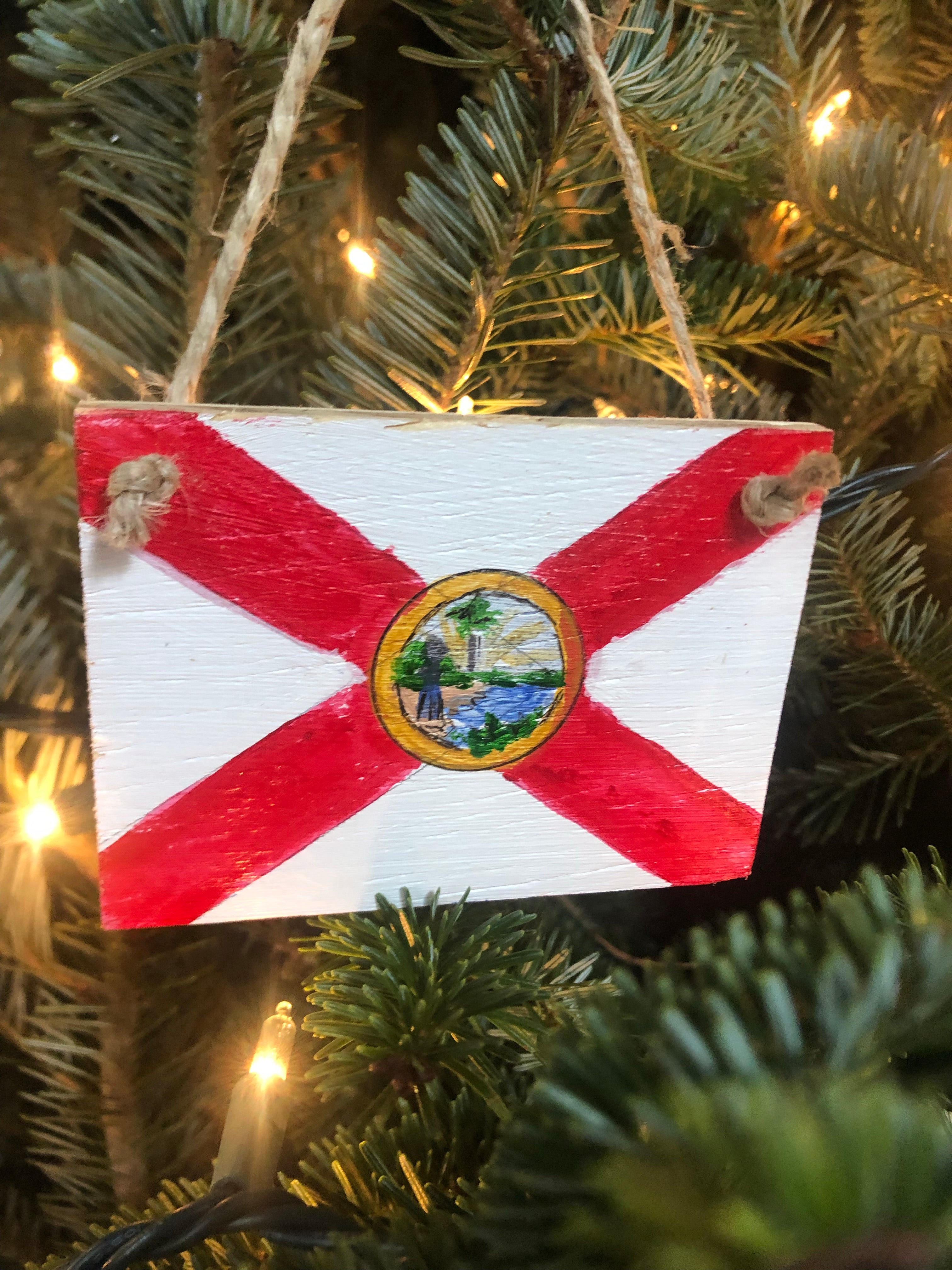 Christmas ornament- Florida Flag